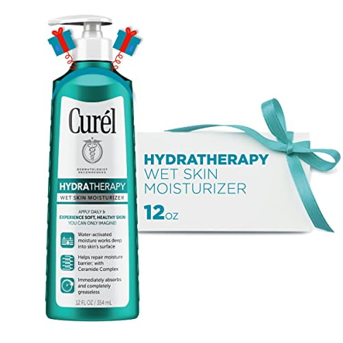 Curél Hydra Thérapie en Lotion pour la Douche, Hydratant Humide pour la Peau Sèche Ou Extra-Sèche, avec Complexe de Céramide Avancé, pour une Rétention d'Humidité Optimale, 12 Onces