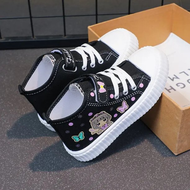 Zapatos informales de lona de alta calidad para niños, nuevos zapatos transpirables para Primavera/otoño, zapatos pequeños de tablero de dibujos animados para niños