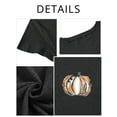 thumbnail image 5 of XCHQRTI Pumpkin Plus Size Women Tshirt Its Fall Yall Thanksgiving Short Sleeve Graphic Tees, 5 of 8