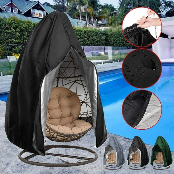 Hanging Chair Cover for or Single Swinging Egg Chair Pod Chair Outdoor Patio Hanging Chair Cover Heavy Duty Water Resistant Walmart