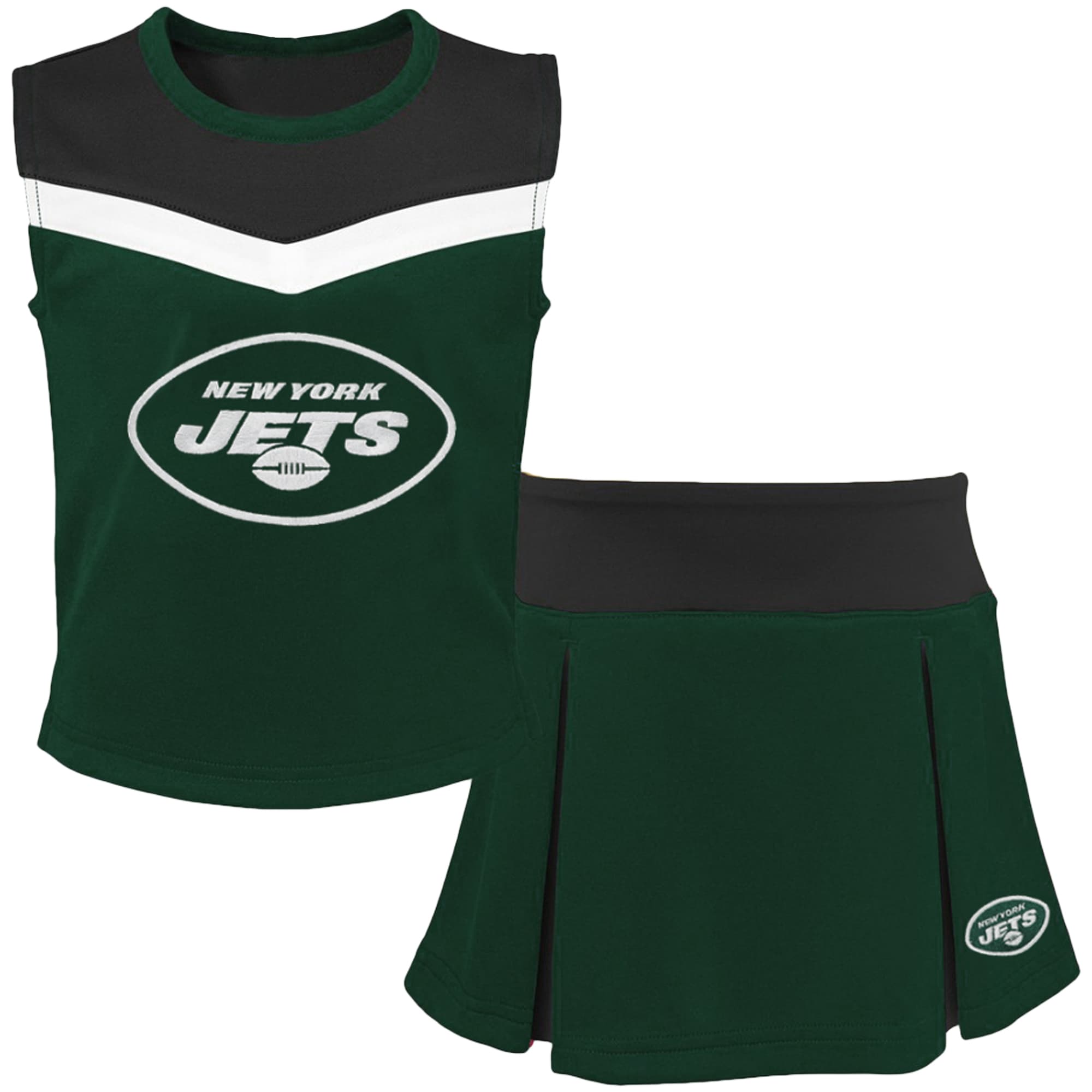 New York Jets Youth Girls Green Charger Shorts