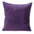 thumbnail image 1 of HomeRoots 402902 Purple Velvet Quilted Throw Pillow, 1 of 1