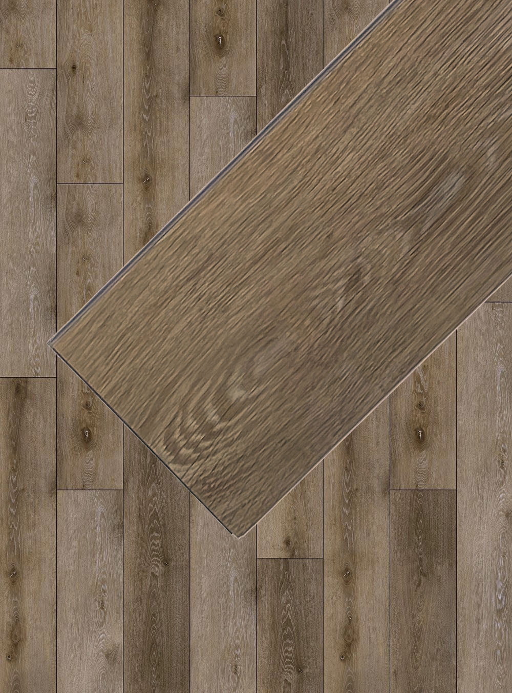 Pisa (taupe brown) 20 MIL Wear Layer 5.5mm Thick x 9 in. W x 60 in. L Click Lock Waterproof Luxury Vinyl Plank Flooring with IXPE (30.18 sqft/case)