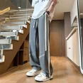 thumbnail image 4 of Pantalones casuales de verano de seda de hielo para hombre, pantalones holgados clásicos vintage de estilo coreano, frescos, finos, Xxxl, Y2k, baratos, para hombre, 4 of 5