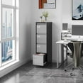 thumbnail image 5 of STANI 4 Drawers Vertical File Cabinets - 17.8" Deep Lockable Filing Cabinet - Metal Storage Cabinets for Home Office to Hanging Files Letter/Legal/F4/A4 Size, 5 of 9