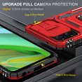 thumbnail image 6 of LEYI Motorola G 5G 2023 Case with Screen Protector [2 Pack], [Magnetic Rotatable Kickstand] Military Grade Shockproof Full Body for Moto G 5G 2023 Case - Red, 6 of 9
