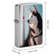 thumbnail image 2 of Husky siberiano-theme Copper Metal Lighter Shell, Premium Replacement Refillable Lighter Case with Durable Metal Construction, Compatible with Zippo and Most Standard Lighter Models, 2 of 6