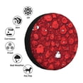 thumbnail image 4 of Naloa Playful Red Cartoon Faces PVC Leather Spare Tire Wheel Cover Spare Tire Cover, for Car Truck SUV Camper Trailer Universal Fit(14-17in)-17 inch, 4 of 6