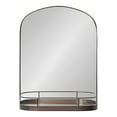 thumbnail image 2 of Kate and Laurel Peyson Framed Arch Mirror with Shelf, Bronze 18x24, 2 of 10