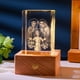 thumbnail image 1 of Luz nocturna cuadrada de cristal tallado interior 3D, decoración de base occidental con Bluetooth, pareja de estudiantes, regalo creativo de cumpleaños y Navidad, 1 of 4