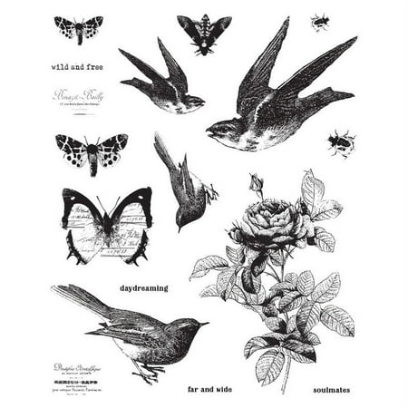 UPC: 0655350967048 | PRIMA MARKETING INC Finnabair 6×7.5 Cling Stamp wild and free – 17 pcs – sz 6inx7.5in UPC 655350967048