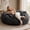 Black, variant on 4FT Dark Gray Oversized Bean Bag Chair, Washable Cover Memory Foam Lazy Sofa for Living Room Bedroom Adults