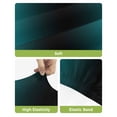 thumbnail image 4 of Teal Black Ombre Bar Stool Covers Set of 4, Gradient Contemporary Abstract Art Stretch Washable Bar Chair Covers with Backs, Removable Pub Counter Height Chair Cover for Kitchen Dining Room Cafe, 4 of 7