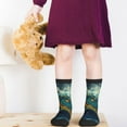 thumbnail image 5 of Kdxio Surfing Turtle Print Children's Socks for Daily Wear and Sports Use Colorblock Mid-Calf Design Breathable Material, 5 of 5