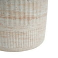 thumbnail image 6 of Christopher Knight Home Elegant 15" Outdoor Lightweight Concrete Round Side Table, Travertine Finish, 6 of 9