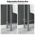 thumbnail image 6 of Costway Over-The-Toilet Storage Shelf Space Saving Metal Bathroom Organizer Hooks Grey, 6 of 9