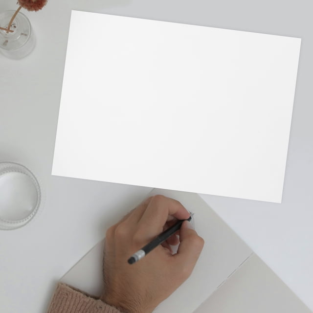 ETHZZLE Blank White Poster Paper Heavyweight Drawing Paper for Craft and Advertising