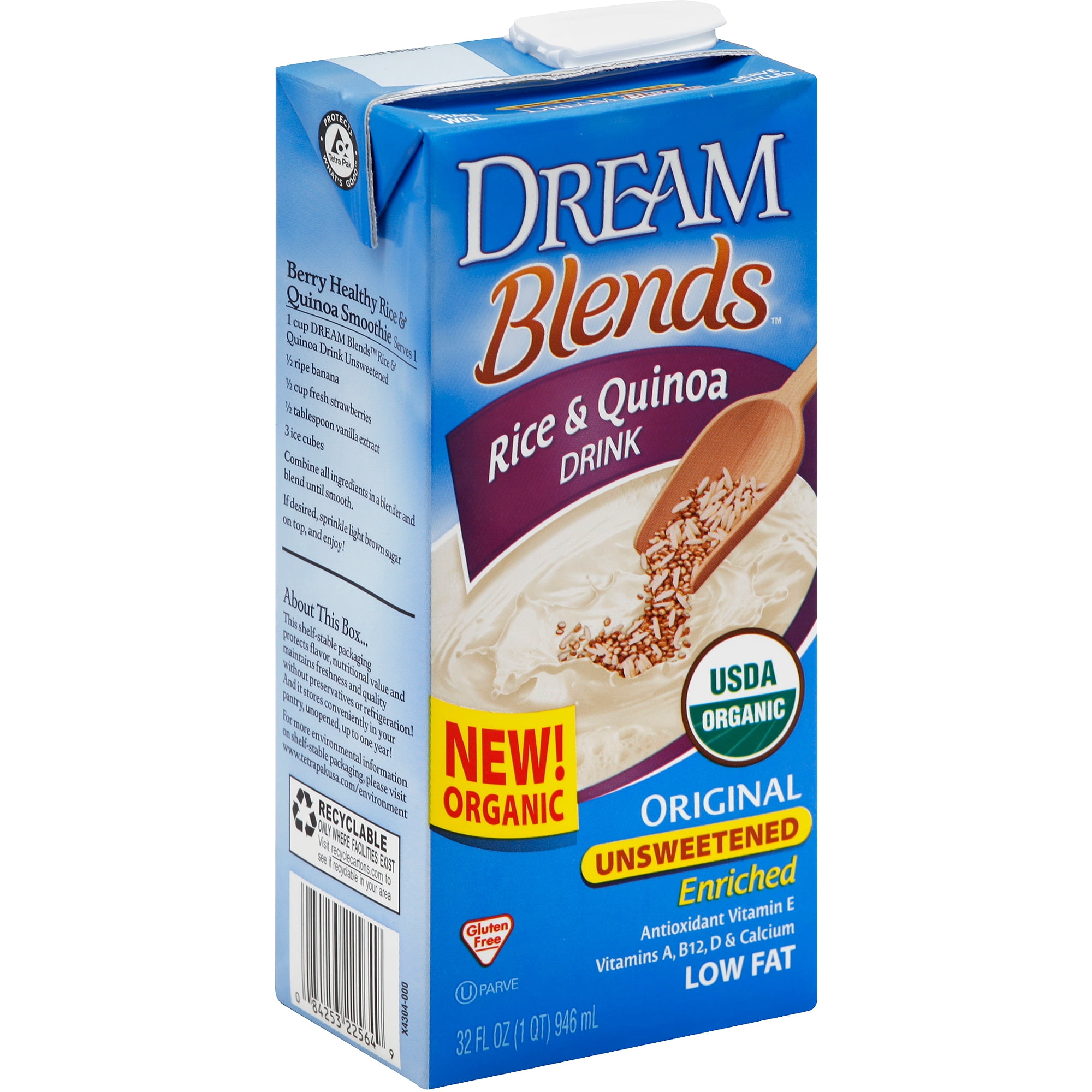 Rice Dream Classic Original Organic Rice Drink, 32 fl oz, (Pack of 12)