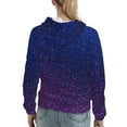thumbnail image 7 of Daiia Neon Glitter Pattern Women's Fashion Hoodies & Sweatshirts with Kangaroo Pocket Hooded Sweatshirt with Eye-catching Drawstrings-Large, 7 of 7