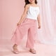 thumbnail image 2 of Vestido de Verano de Manga Corta para Niñas Color Sólido Blusa de Cuello Redondo Y Pantalones Cortos Set, Suave Transpirable Poliéster Vestido Casual para Niños Actividades Diarias, 2 of 8