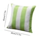 thumbnail image 3 of Funda impermeable para almohadas exteriores - Funda de cojín de poliéster con rayas verdes de 45x45 cm - Muebles de jardín impermeables, 3 of 6
