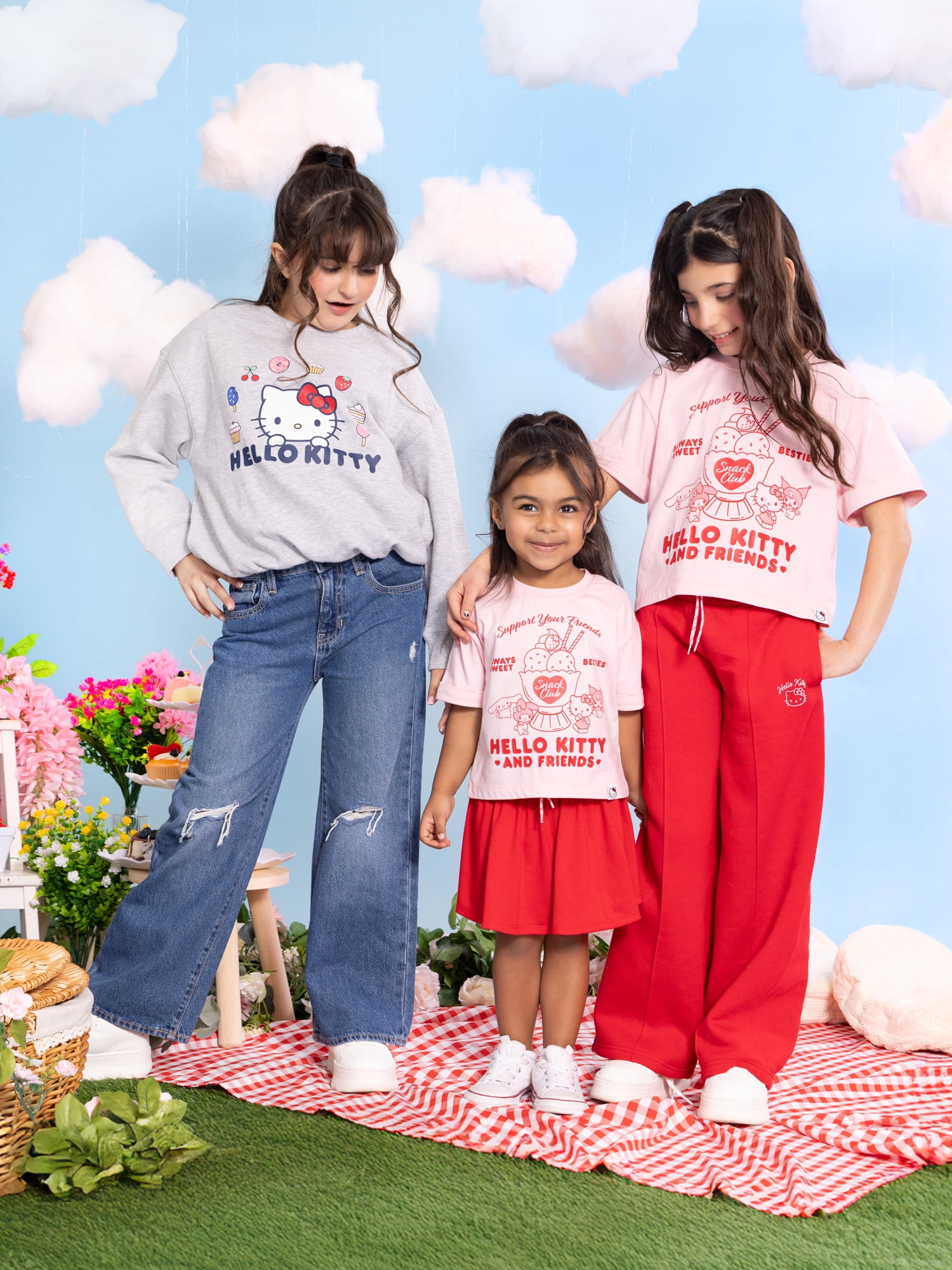 Wonder Nation x Hello Kitty Toddler Girls Double Waistband Skort, Sizes 12M-5T