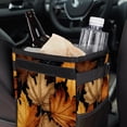 thumbnail image 6 of Thanksgiving Leaves Foldable Car Trash Can with Lid - Leak-proof Hanging Storage Bag for Car Trash Bin, Car Garbage Can, 6 of 6