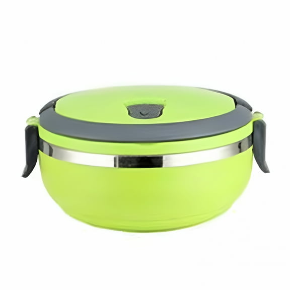 ACDANC Thermo for Hot Food,Stainless Steel Round 1 Layer Insulated Food Thermal Containers Lunch Box Case Thermal Lunch Box Stackable Hot Food Insulated Box