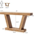thumbnail image 3 of Console Sofa Table, 2-Tier Farmhouse Narrow Behind Couch Sofa, Extra-Long Accent Entryway Table for Hallway, Foyer, Living Room, 3 of 9