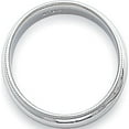 thumbnail image 2 of Platinum 4mm Comfort-Fit Milgrain Size 8 Wedding Band Made In United States pmcf040-8, 2 of 5