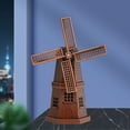 thumbnail image 2 of Decorations for Living Room Retro Metal Windmill Decorations, Bookshelf Wine Cabinet Decorations, Living Room European Desktop Windmill Decorations Christmas Room Decorations, 2 of 6
