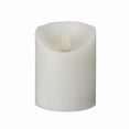 thumbnail image 4 of Restaurantware-3.2 x 4 Inch Flameless Pillar Candles, 10 Programable LED Pillar Candles - Dancing Flame, For Weddings, And Parties, White Real Wax Battery Pillar Candles, Remote Sold Separately,, 4 of 4