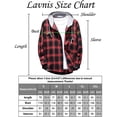 thumbnail image 3 of Lavnis Men Hooded Jacket Button Up Coat Shirt with Long Sleeves Sweatshirts Pullover Casual Wear Red L, 3 of 4