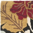 thumbnail image 3 of SAFAVIEH Blossom Ashley Floral Flowers Wool Area Rug, Black/Multi, 4' x 6', 3 of 5