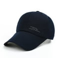 thumbnail image 1 of Sombrero de lona con visera para hombre, versión coreana, para pesca, color azul marino, 54 x 62 cm (21,26 x 24,41 pulgadas), 1 of 1