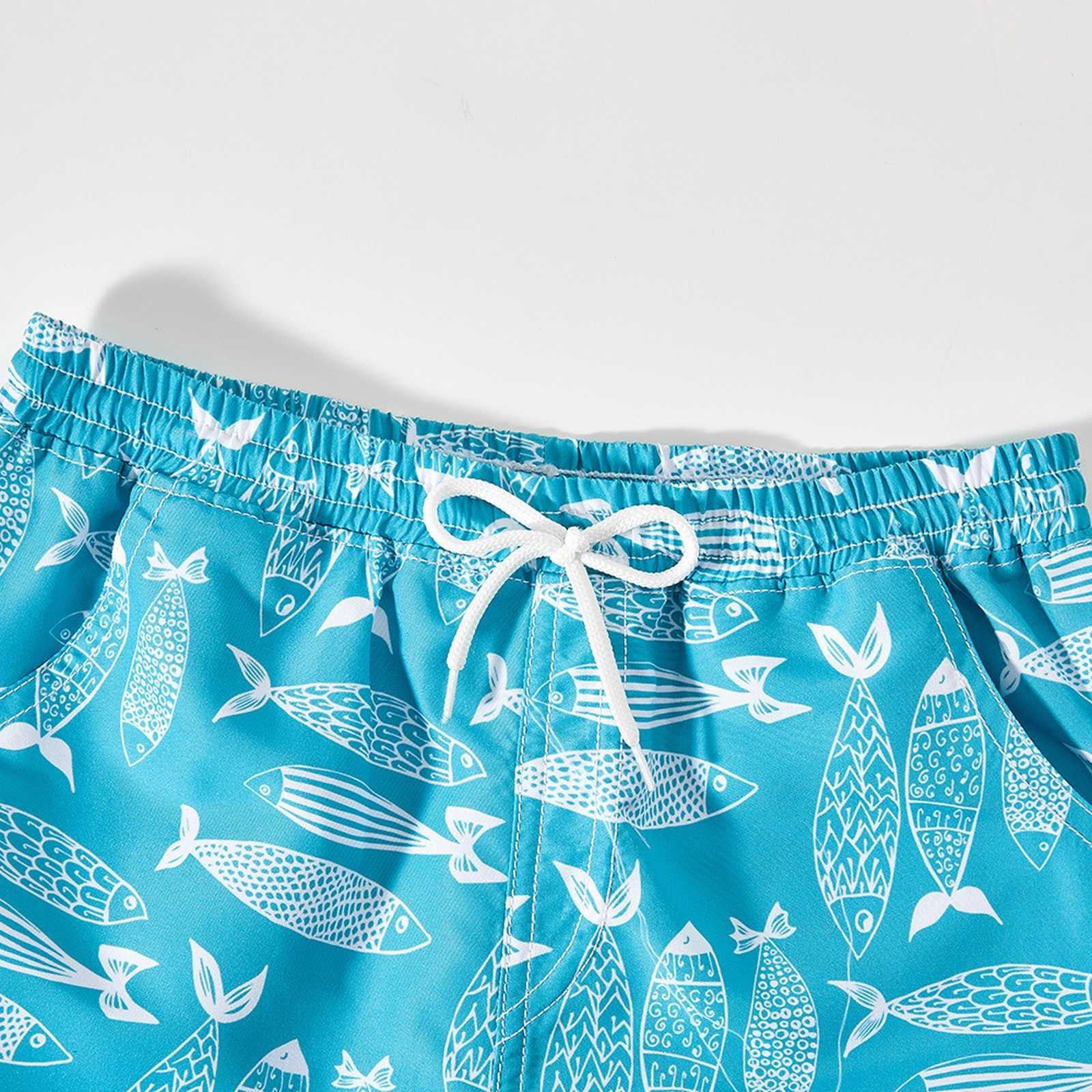 Short De Bain Garçon 2025 - Pantalon De Plage, Sport Décontracté - Tissu Polyester Léger, Séchage Rapide - Motif Cartoon, Taille 50 - 8