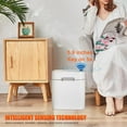 thumbnail image 2 of 2.2 Gallon Automatic Trash Can with Lid, Touchless Bathroom Small Mini Trash Can Touchless Garbage Can Smart Motion Sensor for Office Bedroom, Kitchen, White(Pack of 2), 2 of 9