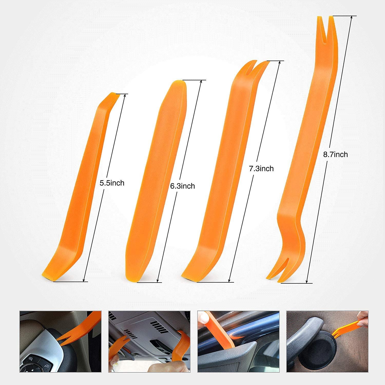 GOOACC 120PCS Car Retainer 6.3mm 8mm 9mm 10mm Expansion Screws Replacement Kit