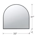 thumbnail image 2 of 33" x 31" Arched Decorative Accent Mirror with Iron Metal Frame, Wall Deor for Bathroom, Bedroom, Entryway, Mantel, 2 of 4