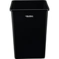 thumbnail image 4 of HOMEZY-US Square Plastic Garbage Can, 35 Gallon Capacity, Indoor/Outdoor Rated, 19-1/2"W x 19-1/2"D x 27-4/5"H, Utility Trash Can, No Lid, Black, 4 of 10