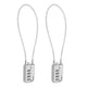 thumbnail image 1 of Uxcell 2-Pack Candado de Combinación, Aleación de Zinc 4 Dígitos Contraseña 12 En Cable Candado de Equipaje Exterior Sin Llave [Gris Plateado], 1 of 7