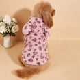 thumbnail image 5 of Aosijia Dog Winter Clothes Dog Hoodie Thermal Coat Bear-eared Plush Vests Doggie Jacket Leopard Printed Puppy Outfit Cat Sweatshirt, 5 of 9