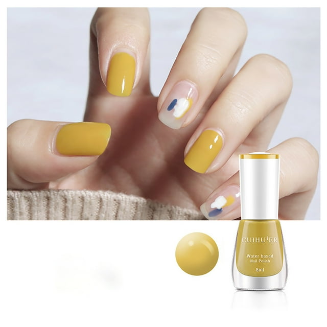 Vernis à Ongles Gel Mode Femme Vernis Semi-Permanent Manucure Base Top Coat pour Vernis Gel 8ML