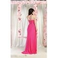 thumbnail image 4 of Women's May Queen MQ1991 Sweep Train Bridesmaids Dress Fuchsia Pink 2, 4 of 9