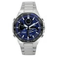 thumbnail image 1 of Casio Edifice Analog Digital Mobile Link Blue Dial Tough Solar ECB-950DB-2A 100M Men's Watch, 1 of 6