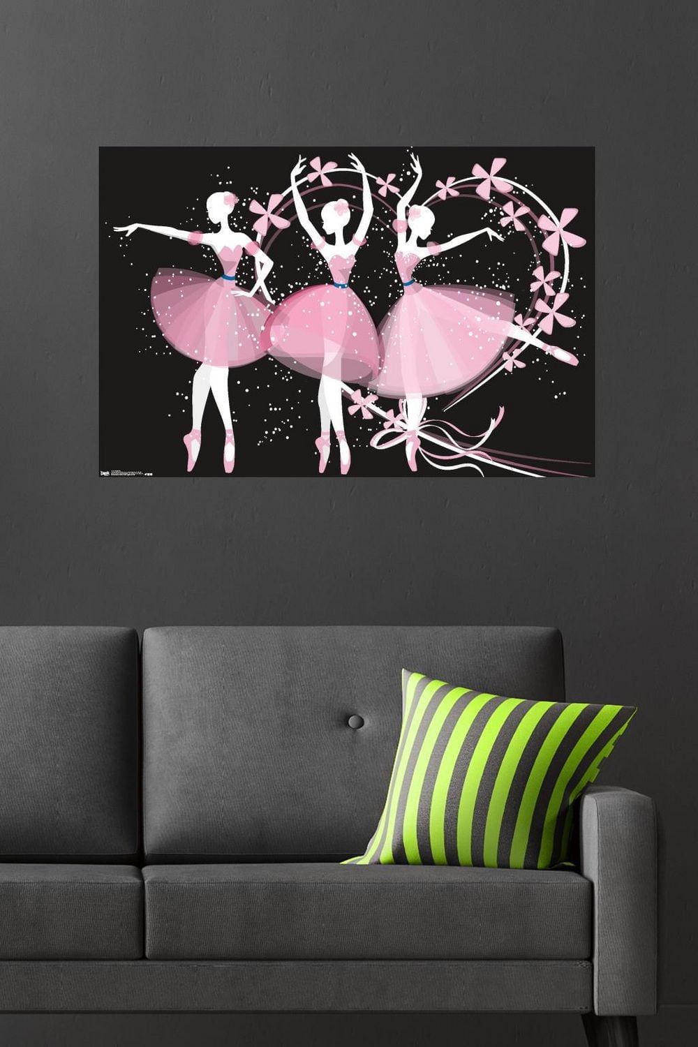 Dancing Ballerinas Wall Poster, 22.375" x 34"