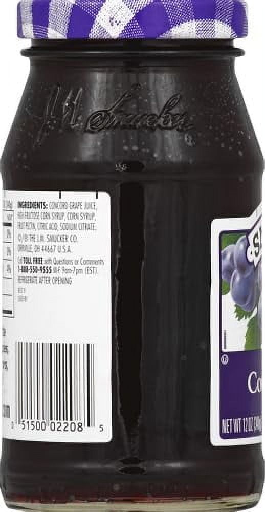 Smucker's, Concord Grape Jelly 12 oz (Pack of 4)