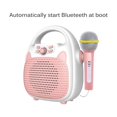 thumbnail image 3 of Wireless Kid Singing Machine Microphone Karaoke Bluetooth-cmpatible Toddlers Music LED Light Gift Children Educational Game Pink, 3 of 9