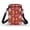 Christmas Cookie Joy, variant on Eagle Motif Shoulder Bags for Women Double Deck Crossbody Bag Polyester Adjustable Strap