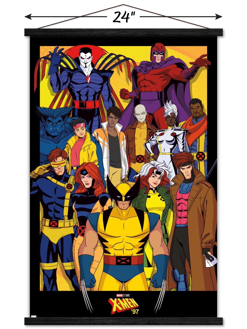 Marvel X-Men '97 - Characters Wall Poster with Magnetic Frame